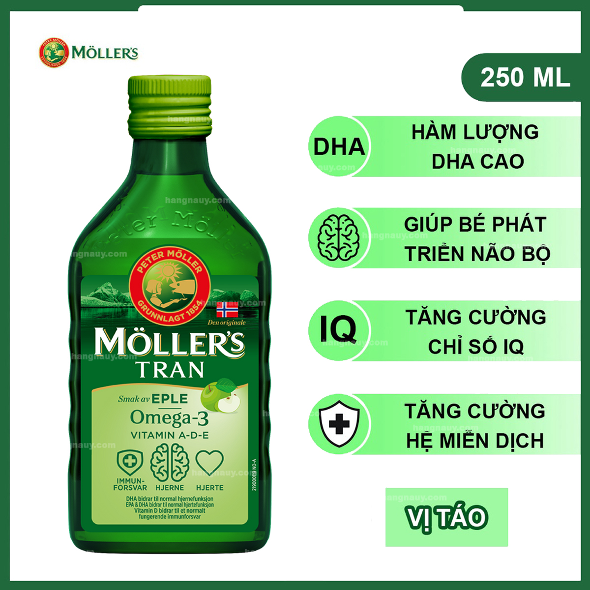 Dầu Cá Omega-3 Mollers Tran Eple 250ml