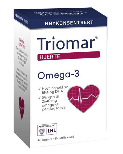 Dầu cá Triomar Hjerte | Bổ Tim | 90 Viên