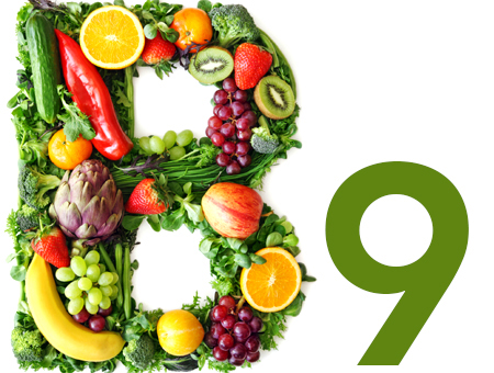 Folate còn được gọi là vitamin B9 hoặc acid folic