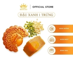 Bánh Trung Thu Kinh Đô - Bánh Nướng Nhân Ngọt 1 Trứng 150G (Hạt Sen/Đậu Xanh/Khoai Môn/Sầu Riêng/Sữa Dừa) - Live Hannah