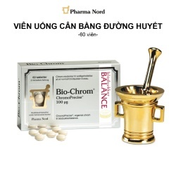 Viên uống hỗ trợ cân bằng đường huyết Bio-Chrom ChromoPrecise 100ug Pharma Nord nội địa Na Uy - Hộp 60 Viên