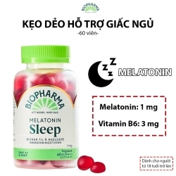 Kẹo dẻo hỗ trợ giấc ngủ Melatonin Biopharma Sleep - 60 viên
