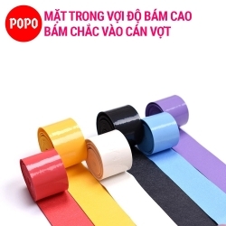 Cuốn cán vợt cầu lông (Hộp 30 cái) POPO OG1 quấn cán tennis, cầu lông mềm mại thoáng khí độ bền cao
