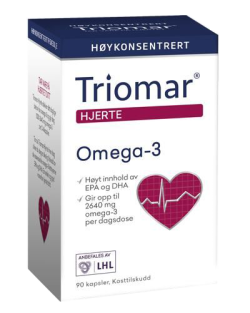 Dầu cá Triomar Hjerte | Bổ Tim | 90 Viên