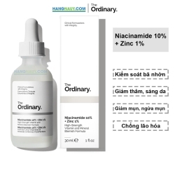 The Ordinary Niacinamide 10% + Zinc 1% Tinh chất giảm mụn, giảm thâm