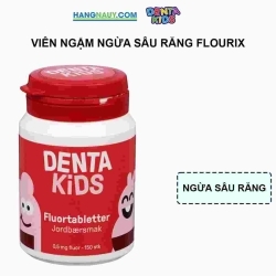 Viên ngậm Fluor ngừa sâu răng DENTA KIDS cho bé từ 3 tuổi - Vị dâu tây