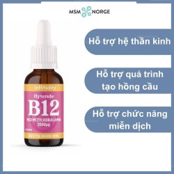 Vitamin B12 hỗ trợ hệ thần kinh và máu (30 ml) -  Flytende B12 2000 µg